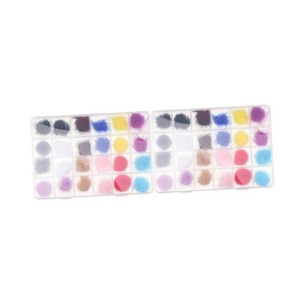 Beavorty 48 Pcs Accessoires Conception Ongles Décoration Ornements Magnétique Art D Assortis Poms Boules Pom Conseils Décors 