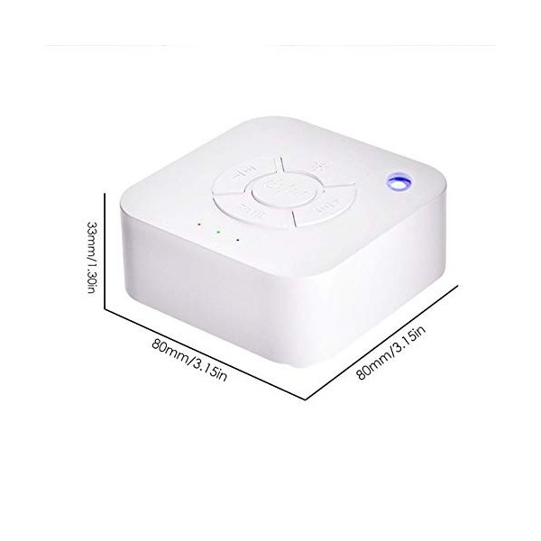 leryveo Machine De Bruit Blanc White Noise Machine Appareil De Sommeil Thérapie 9 Sonore Naturelles Fonction De Mémoire avec 