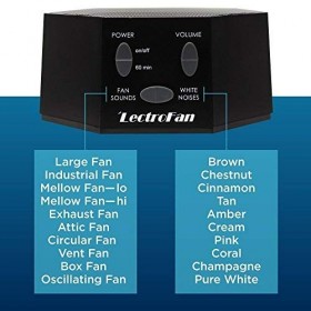 LectroFan Machine à bruit/suppression du bruit Blanc et rose