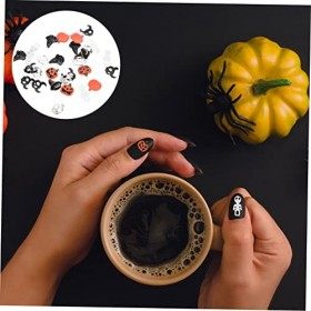 CIMAXIC Halloween Nail Stuff Halloween Bijoux Fournitures Crâne Nail Charmes Halloween Manucure Décor Nail Décor 3D Nail Char