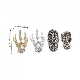 FRCOLOR 120 Pièces Accessoires Pour Ongles En Métal Charmes DOngles 3D Embellissements DAppliques Décorations DOngles Pour