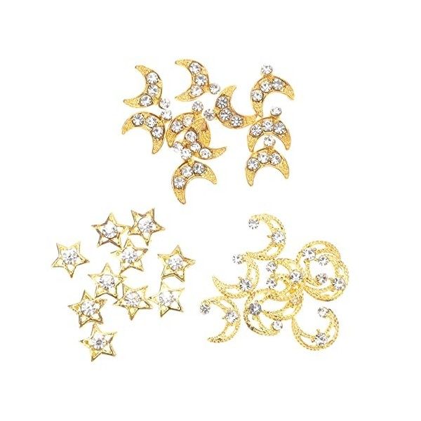 Beaupretty Sailor Moon Nail Charms Nail Perles Nail Art Ornements Strass Nail Ornement Metal Nail Charms Décorations DOngles