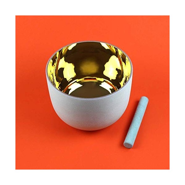 Tibetan Singing Bowl Tibetan Singing Bowl Singing Bowl / 24K Gold-Plated/Crystal 7 Chakras for Silent Mind Improve Sleep Cure