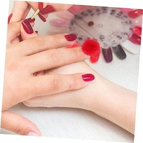 FRCOLOR Lot de 10 mini accessoires de décoration pour nail art - Mini accessoires - Pompons - Balles artificielles - Accessoi