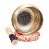 Handmade Gift Peaceful Relaxation Meditation Yoga Tibetan Singing Bowl Set Alloy Size : 12.5cm 