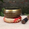 Nepal Handmade Large Meditation Bowl with Ring Pad and Drumstick Great for Yoga South Bath Mindfulness Relaxation