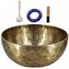 Tibetan Singing Bowl Meditation Singing Bowl 7 Chakra Healing Yoga Meditation Sound Therapy and Mindfulness 11 inches S