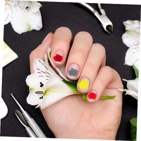 minkissy Lot de 6 pompons magnétiques pour nail art - 3D - Perle - Décoration dongles pour nail art - Accessoires de nail ar