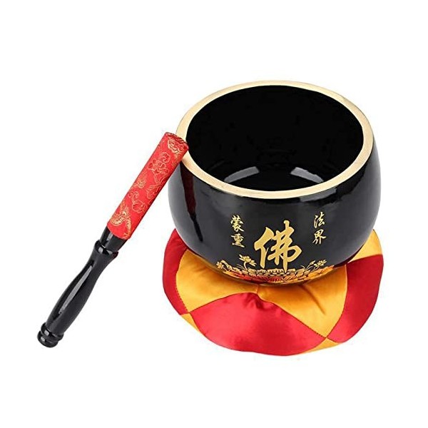 Singing Bowl Set Tibetan Singing Bowl Meditation Set Sound Bowl with Mallet for Promotes Peace Chakra Healing and Mindfulness