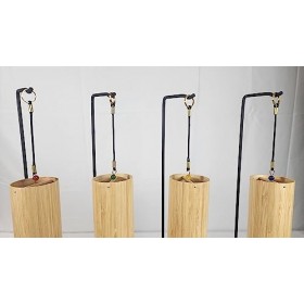 Lot de 4 carillons en bois comprenant tous les éléments de feu, eau, air et terre – choisissez nimporte quel ou tous les 4 
