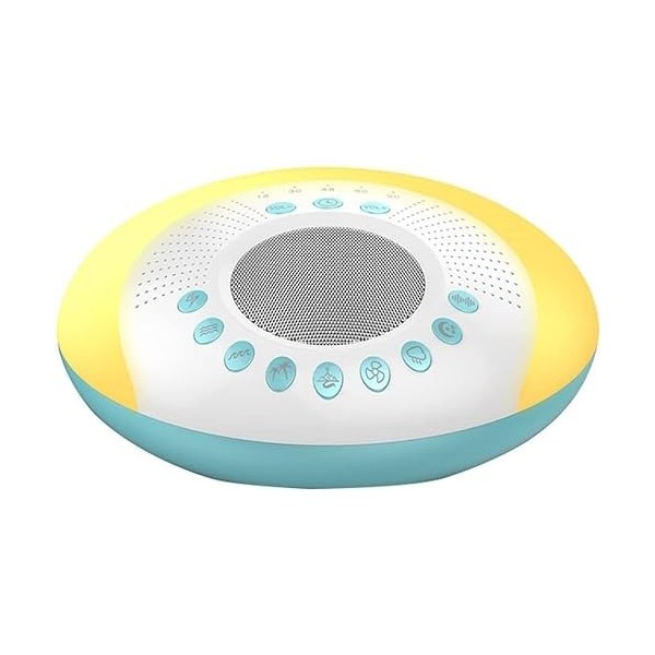 LEONYS Machine à bruit blanc, machine à son avec 10 sons apaisants naturels sans boucle for bébé adulte qui dort, peut égalem