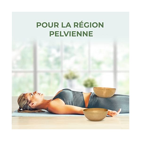 Bol Chantant Tibétain - Petit Bol Pelvien, Ø 26 cm, 1 500 g, Basses et hautes Fréquences pour massage sonore efficace et thér