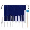 Ra 639 Solfège Médical 9 10 Pièces Cloche de Fréquence Reiki, 9pcs 174/285/ 396/417/ 528/639/ 741/852/ 963HZ Tuning Fork Soun