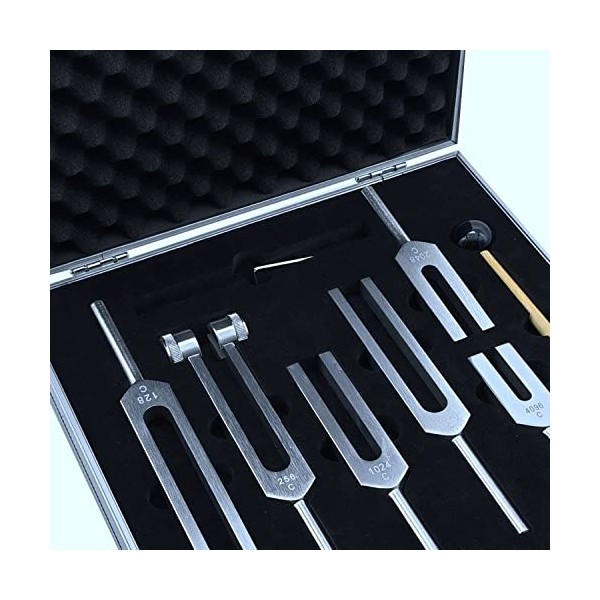 Wisyurt 128Hz 256Hz 512Hz 1024Hz 2048Hz 4096Hz Tuning Fork Marteau Outil pour la ThéRapie de GuéRison par le Son