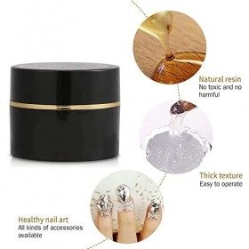 Colle De Gel Pour Les Ongles, Colle Professionnel Pour Faux Ongles, Gel De Colle Strass, Adhésif Épais Adhésif Uv Pour Ongles
