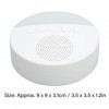 White Noise Sound Machine 20 Sounds Round Sound Maker avec Veilleuse pour Enfants Adultes Sommeil