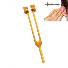 Diapason de fréquence auditive en alliage daluminium 128 Hz - Soulage le stress - Diapason pour relâcher la pression