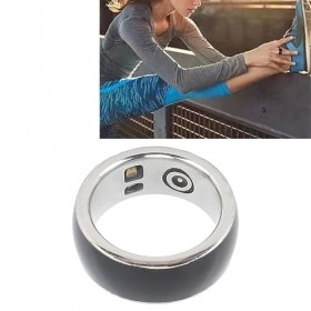 Zudoo Anneau de santé Intelligent, Anneau de Suivi de santé IPX8 étanche Fréquence Cardiaque Traqueur doxygène Sanguin Traqu