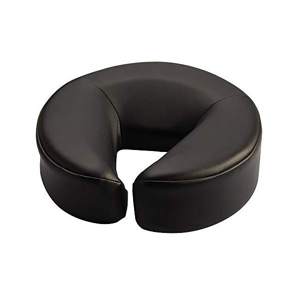 Master Massage Coussin de tête en mousse à mémoire de forme avec fermeture Velcro Noir