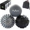 Plyopic Balles de Massage – Lot de 3 Boules Haute Densité pour le Relâchement Myofascial, Fasciite Plantaire, Crossfit Mobili