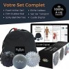 Plyopic Balles de Massage – Lot de 3 Boules Haute Densité pour le Relâchement Myofascial, Fasciite Plantaire, Crossfit Mobili