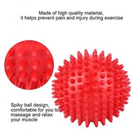 Spiky Massage Ball Roller Massager Ball pour le traitement des points de d¡§|clenchement du dos du pied, la lib¡§|ration myof