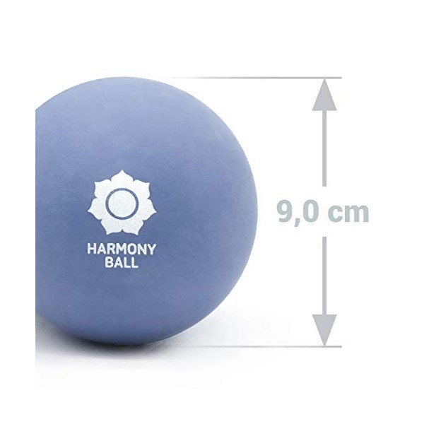 1 balle de massage de 9 cm en caoutchouc naturel, agréablement souple, parfaite pour les fascias et lauto-massage 9 cm, vio