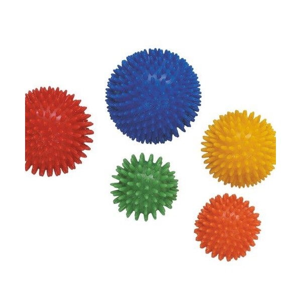 Balle de massage, orange, diamètre 6 cm, appareil de massage thérapeutique pour main, balle anti-stress, circulation sanguine