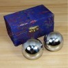 MOVKZACV Baoding Lot de 2 boules chinoises de 43 mm/38 mm pour réduire le stress en fer chromé