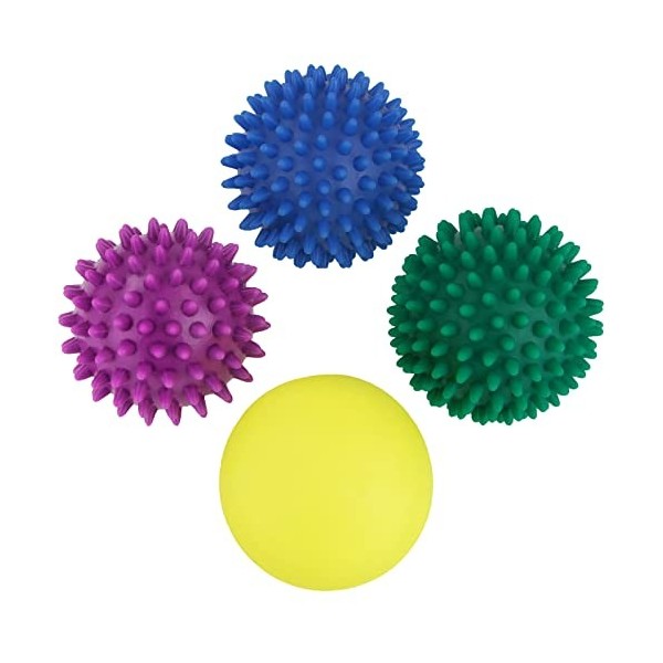 BB Sport balles de Massage avec différentes duretés Set de 4 Boules de Massage à Picots