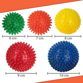 BB Sport balles de Massage avec différentes Tailles Set de 5 Boules de Massage à Picots