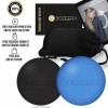 [BALLE DE MASSAGE LACROSSE - 2 PIECES] Balle Lacrosse - Ball Massage Pied, Dos etc - Balle de Crosse 2X 6 CM - Lacrosse Ball 