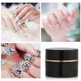 Feuille Dur Gel Nail Builder 5 × 3 × 3 Adhésif Professionnel Épais Ongles Uv Gel Colle Strass Accessoire Décoration Bling Nai