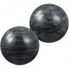 Healifty Lot de 2 balles de massage pour la main - En jade - Pour lacupuncture chinois - Noir