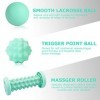 Balle de Massage Lot de 6,Rouleau de Massage,Balle de Lacrosse,Boule de massage,Rouleau Massage Pied & Reflexologie Balle pou