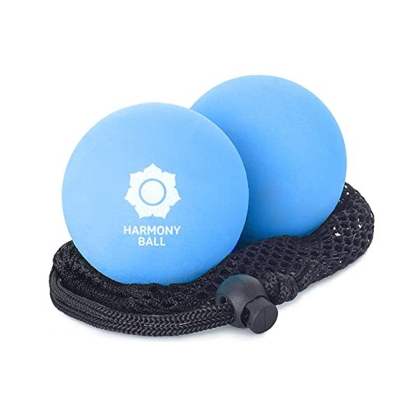 1 balle de massage de 9 cm en caoutchouc naturel, agréablement souple, parfaite pour les fascias et lauto-massage 9 cm, vio