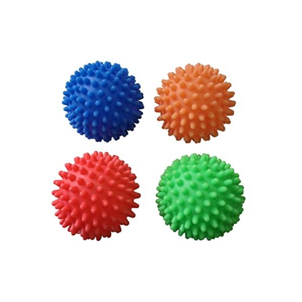 Lot de 4 balles de massage à picots pour hérisson Ø env. 7 cm