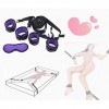 Kit Nylon Confortable pour Musculation Mains et Jambes Violet