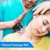 Boule de Massage en Acier Inoxydable, Rouleau Massage Avec Gel pour le Froid Chaleur Petit Rouleau Massage pour les Fascias R