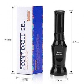 3 Pcs Nail Strass Colle, Nail Glue Gel, Nail Gem Glue, Nail Strass Colle Super Adhésif Bijoux Gel Résine Colle Nail Art Acces