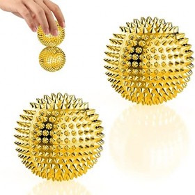 Boules dacupression,Boules de massage,32 mm Balle de Massage avec Aiguilles,Balle de Massage pour les Pieds Hérisson,Reflexo