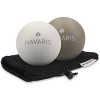 Navaris 2x balle de massage - Boule Lacrosse auto-massage muscle pieds dos épaules - Pour crossfit pilates yoga fitness réédu