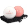 Navaris 2x balle de massage - Boule Lacrosse auto-massage muscle pieds dos épaules - Pour crossfit pilates yoga fitness réédu