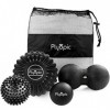 Plyopic Ensemble de Boules de Massage - Pour le Relâchement Myofascial, Soulagement de la Fasciite Plantaire, Douleur Myofasc