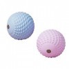 Lot de 2 balles de massage [6,5 cm de diamètre] - Pour fascias - Auto-massage - Balle de lacrosse - Point de déclenchement de