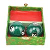 MOVKZACV Baoding Lot de 2 boules chinoises de 43 mm/38 mm pour réduire le stress en fer chromé