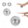 HENGBIRD 2 Boules Dacupression Magnétiques Et 3 Anneaux De Massage, Boule De Massage Pour Les Mains Balle De Massage Avec Ai