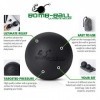 Bomb-Ball Black Massage Ball Set - Fascias + balles de crosse pour une détente musculaire ultime, automassage, entraînement d