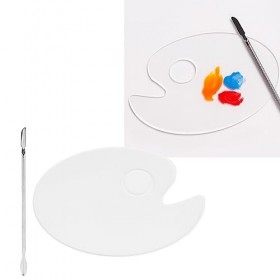 Palette de Couleurs Transparente en Acrylique pour Ongles