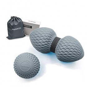 PROIRON Balle de Massage | Boule Lacrosse, Cacahuète Balle de Massage, Idéal pour Fasciite Plantaire, Relaxation Douleur Musc